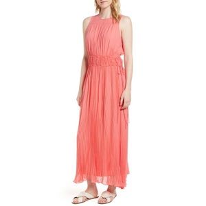 NEW! Lewit | Silk Pleated Long Maxi Dress